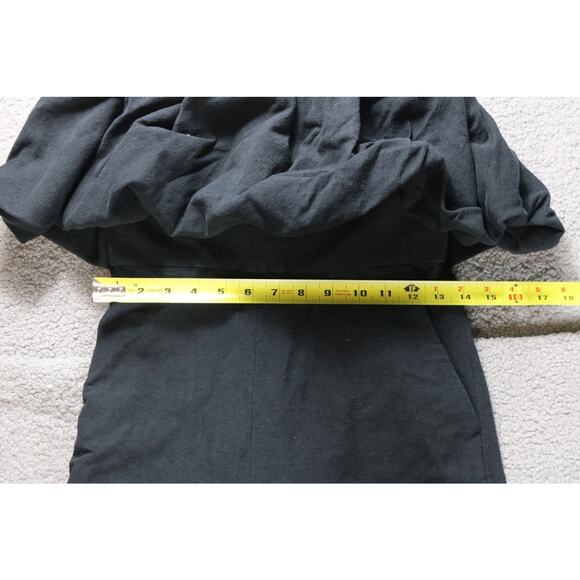 Jonathan Simkhai Jumpsuit Black 4 Puff Sleeveless Off The Shoulder Cotton Linen - Picture 14 of 16